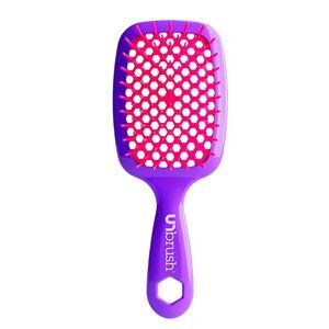 UNbrush Detangler Hair Brush for Wet or Dry Hair in Neon Purple